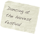 Dancing at the harvest festival