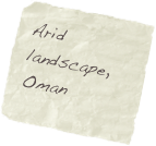 Arid landscape, Oman