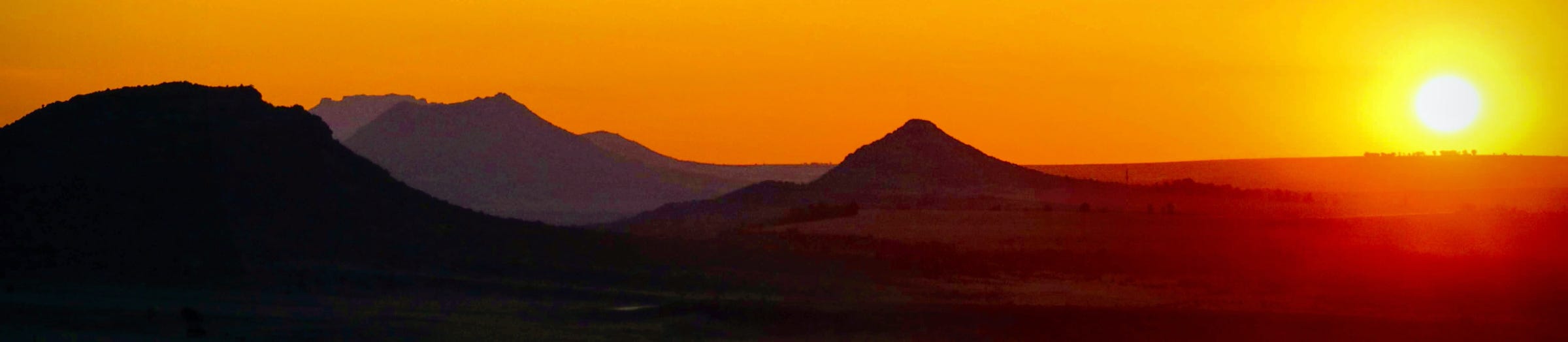 Sunset near Maseru, Lesotho.  Photo © copyright Stephen 